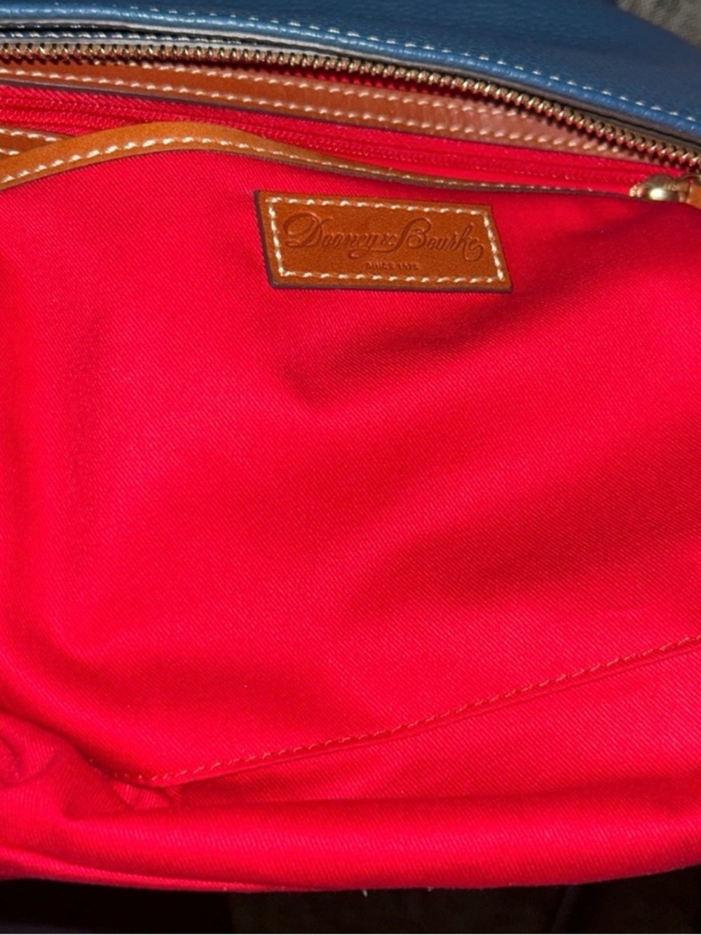 Dooney & Bourke- Authentic 🍀 NWT! Teal Pebbled Leather Crossbody w/ Tassels - Picture 4 of 10
